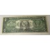 UNITED STATES OF AMERICA 2003 . ONE 1 DOLLAR BANKNOTE . ERROR . WET INK TRANSFER